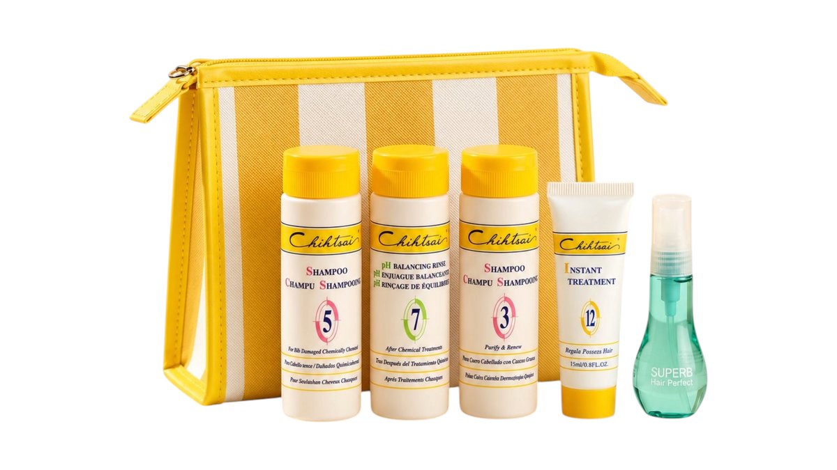 Chih Tsai Dry Hair Care Set with Pouch